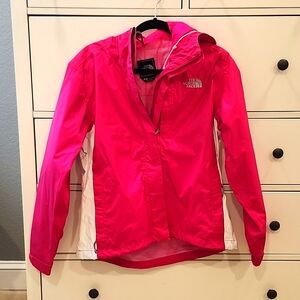 The North Face Hy-Vent Magenta Pink Hooded Full Zip Jacket Size Small